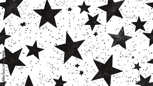 Sternenmuster auf cremefarbenem Hintergrund

