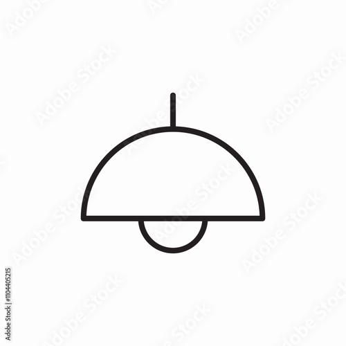 ceiling lamp icon sign vector