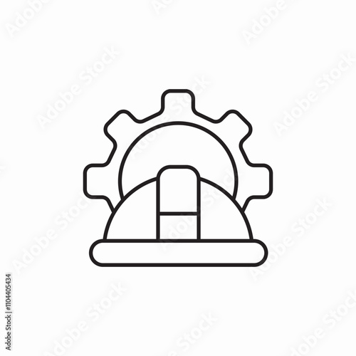 construction engineering icon sign vector