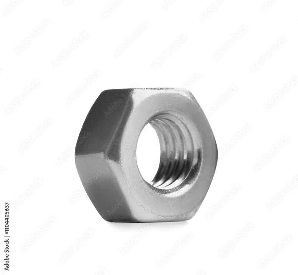 Metal nut isolated on white background Metal nut isolated on white background
