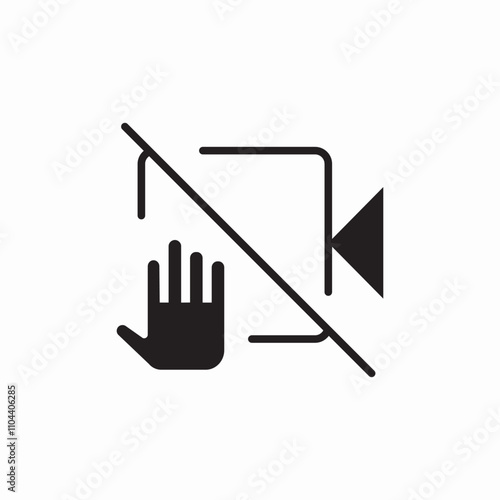 no video chat icon sign vector