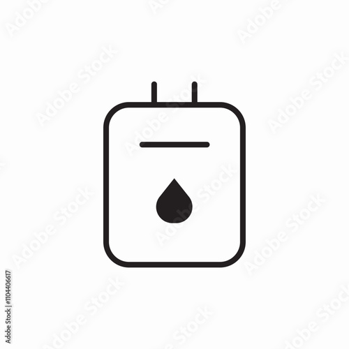 water heater icon sign vector