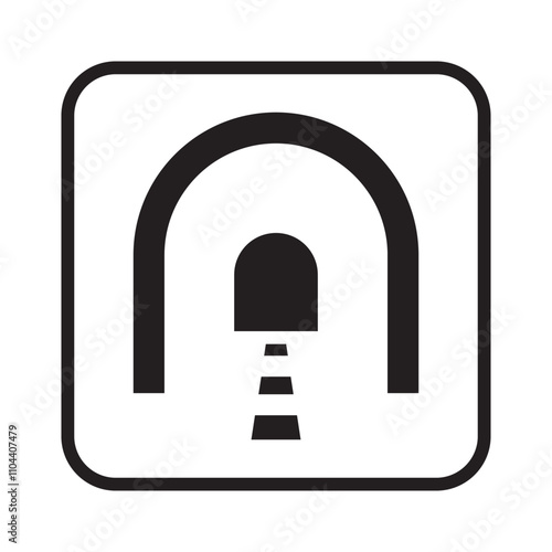 Tunnel sign symbol