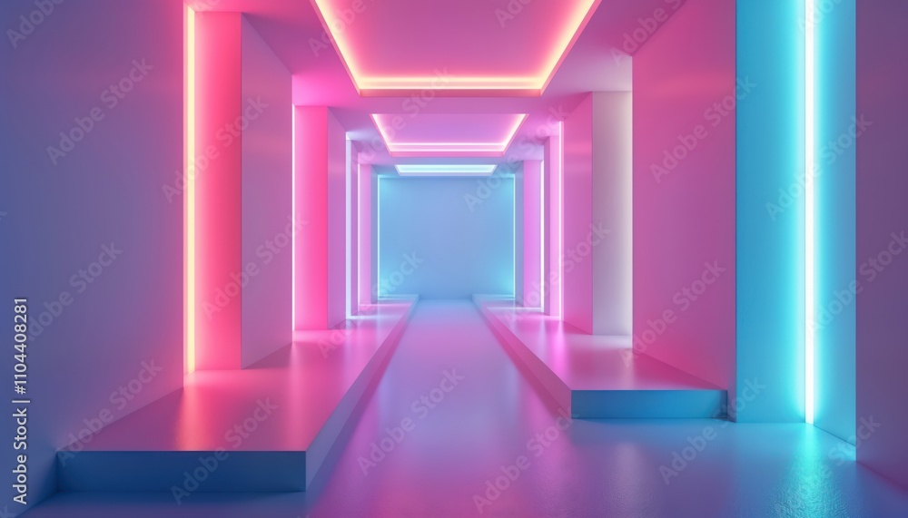 Neon corridor with vibrant lighting design. Futuristic interior with colorful glow. Modern aesthetic. Stylish venue. Dynamic ambiance. Reflective surfaces. Impressive visuals. Captivating space. Neon corridor with vibrant lighting design. Futuristic interior with colorful glow. Modern aesthetic. Stylish venue. Dynamic ambiance. Reflective surfaces. Impressive visuals. Captivating space.