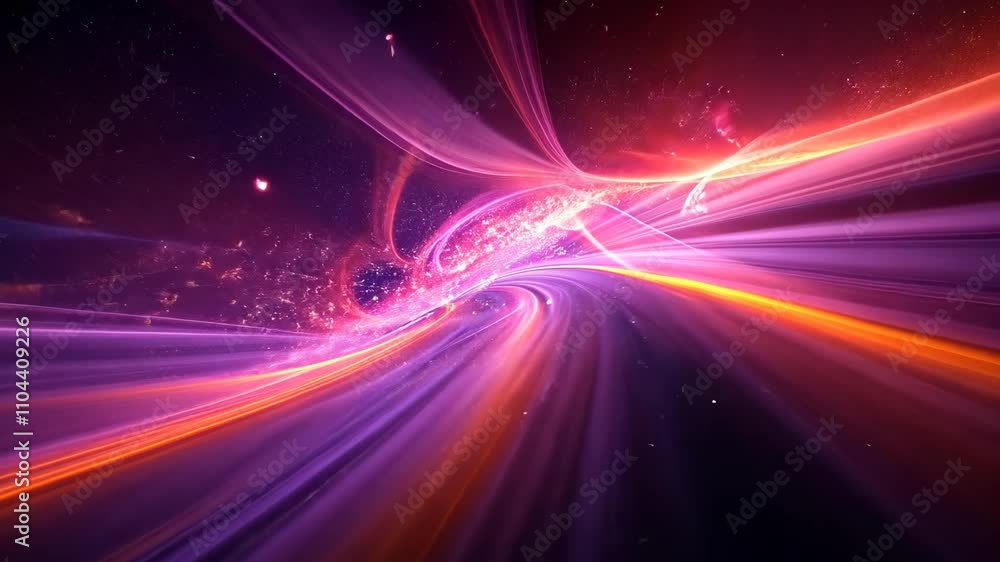 Colorful abstract motion design featuring swirling patterns and vibrant light effects in a cosmic setting Colorful abstract motion design featuring swirling patterns and vibrant light effects in a cosmic setting