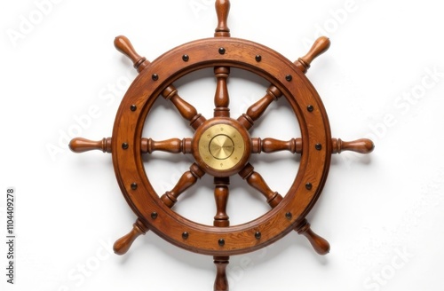 ship steering wheel photo