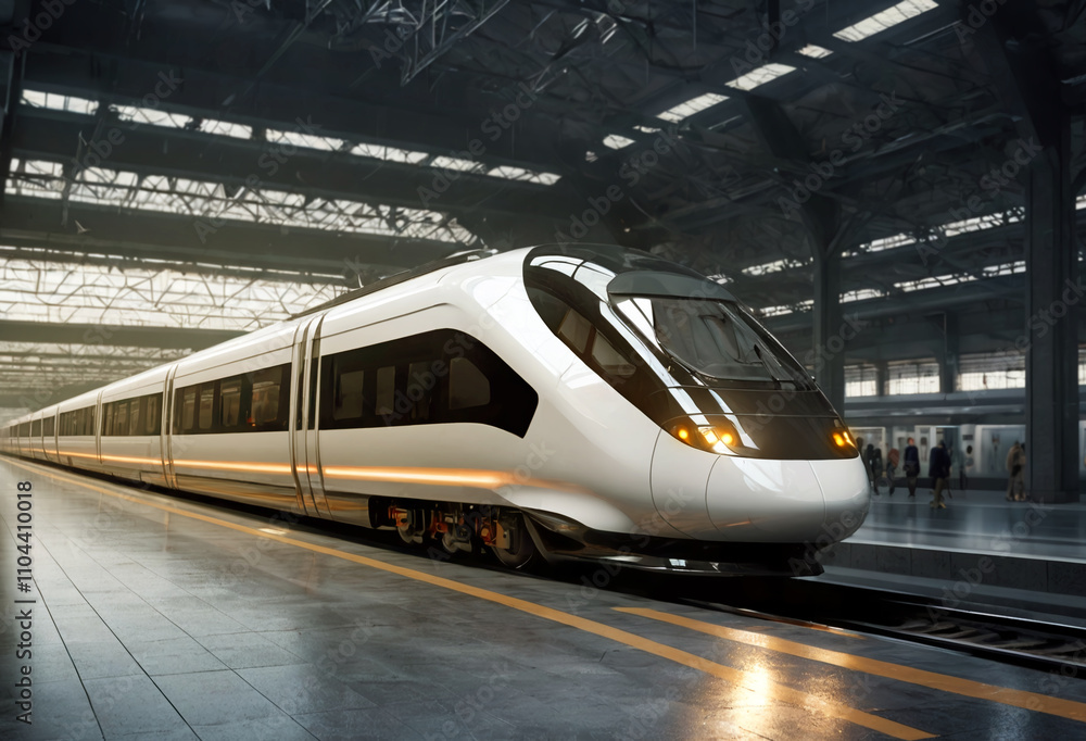 Tain. Railway station. Generative AI Tain. Railway station. Generative AI