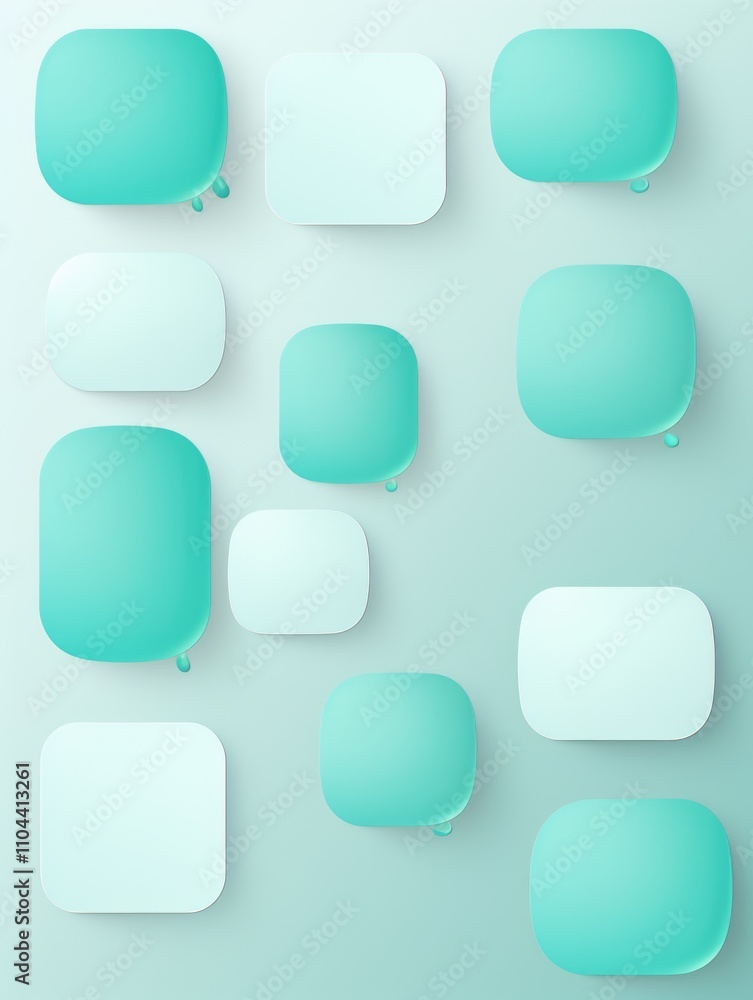 Digital bubbles and speech marks on a light grey background. Digital bubbles and speech marks on a light grey background.