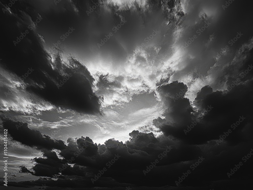 Dark clouds gathering over a dramatic skyline. Dark clouds gathering over a dramatic skyline.