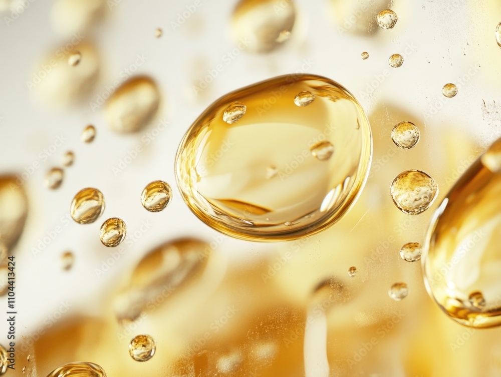 This image features a close-up of droplets with syrup inside, capturing the sweet and rich appearance of a sugary drink. The golden hue suggests amber or caramel flavoring. This image features a close-up of droplets with syrup inside, capturing the sweet and rich appearance of a sugary drink. The golden hue suggests amber or caramel flavoring.