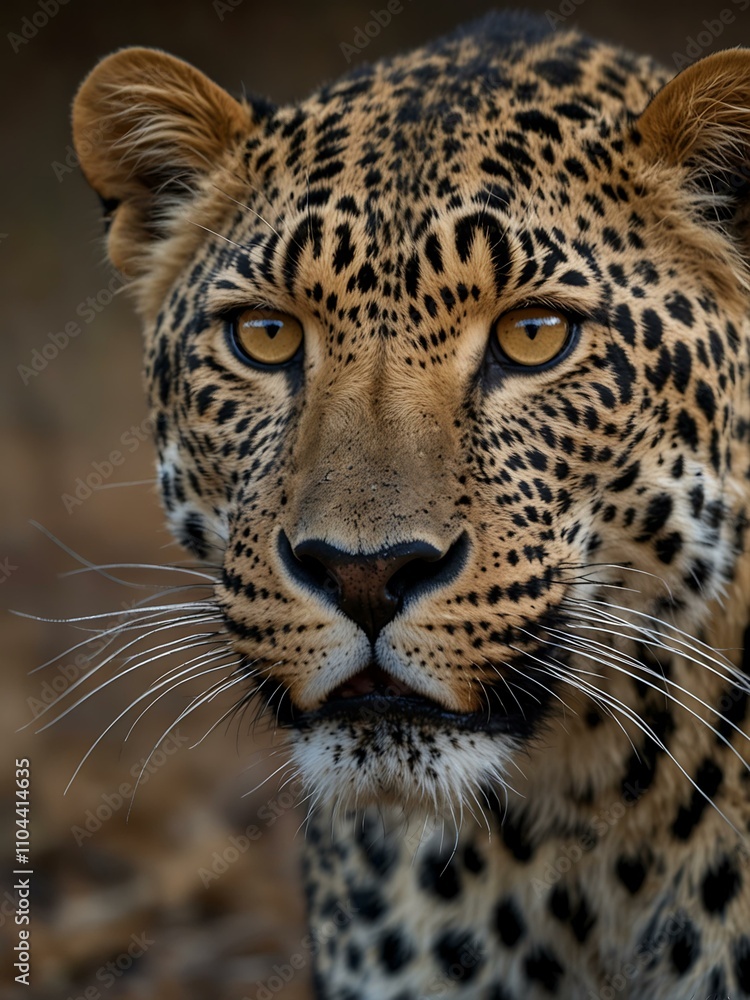 Close-up of a large male leopard. Close-up of a large male leopard.