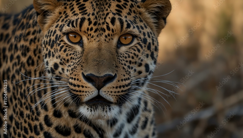 Close-up of a male leopard. Close-up of a male leopard.