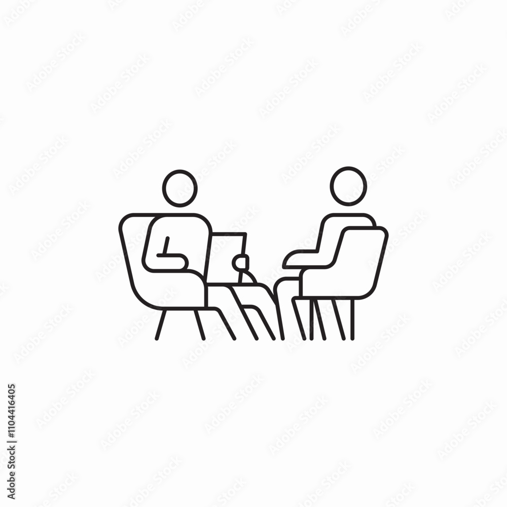 psychological session icon sign vector psychological session icon sign vector