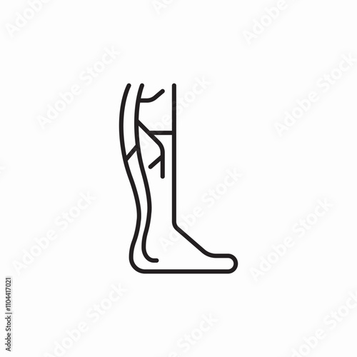 varicose veins icon sign vector
