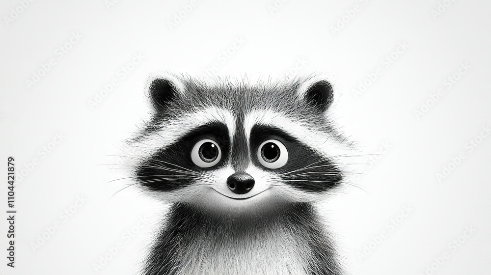 Obraz premium Raccoon Surprised