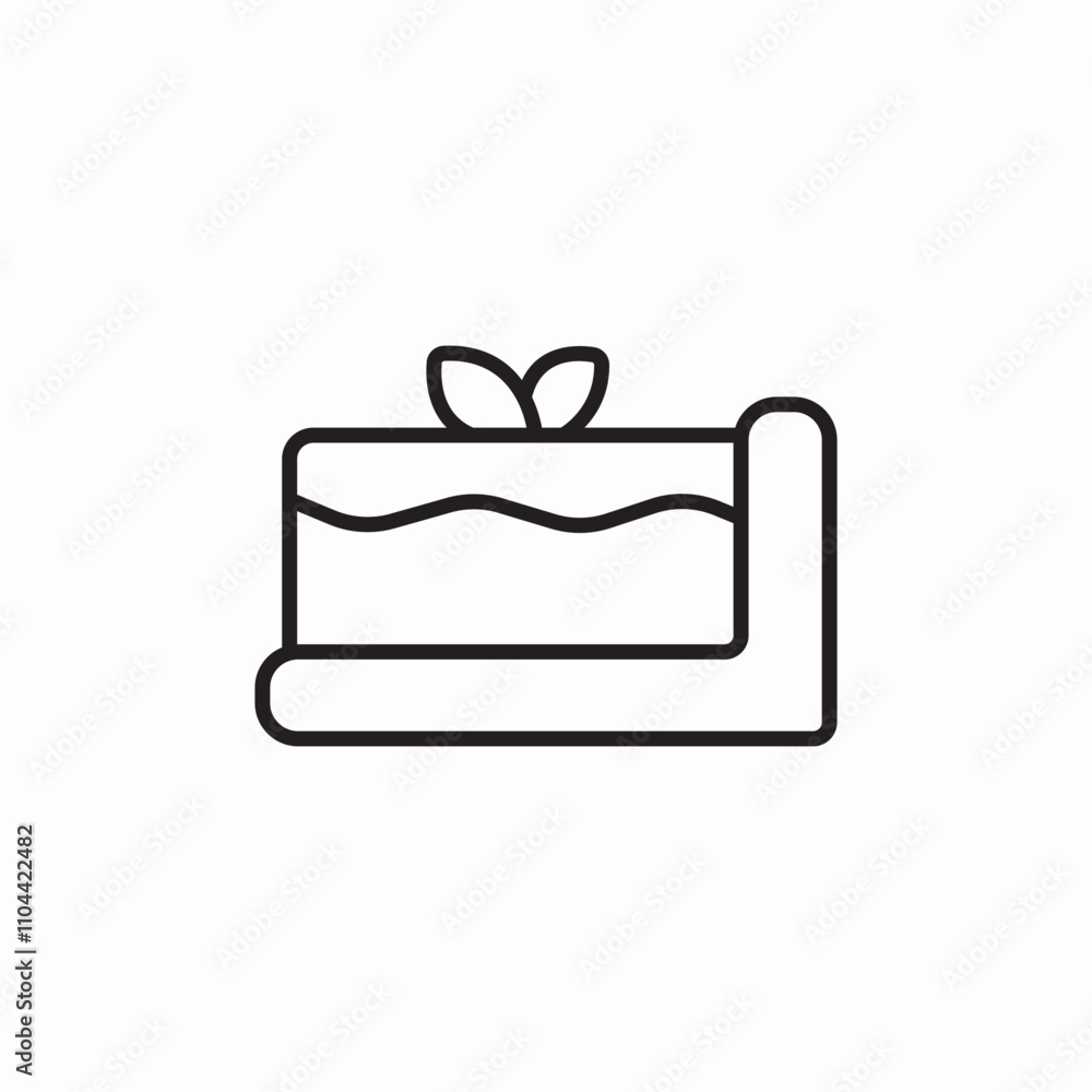 cake slice icon sign vector cake slice icon sign vector