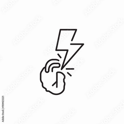 heart attack icon sign vector