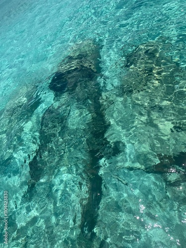 Bild auf Leinwand airplane in the ocean