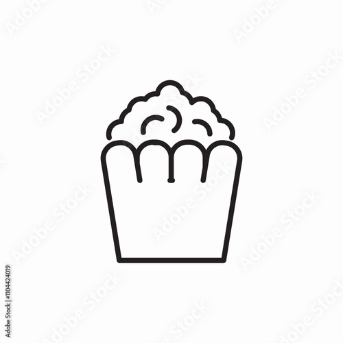 pop corn icon sign vector