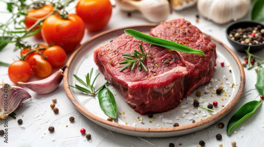 photograph of Educational photo of beef highlighting the allicin content Isolated on white Shown benefits for immune and heart health Studio lighting wide angle lens photograph of Educational photo of beef highlighting the allicin content Isolated on white Shown benefits for immune and heart health Studio lighting wide angle lens
