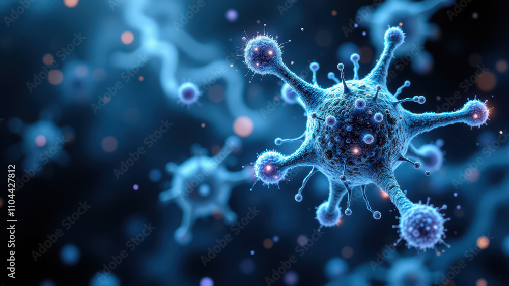 A vibrant illustration featuring semaglutide molecules with a cosmic backdrop. A vibrant illustration featuring semaglutide molecules with a cosmic backdrop.