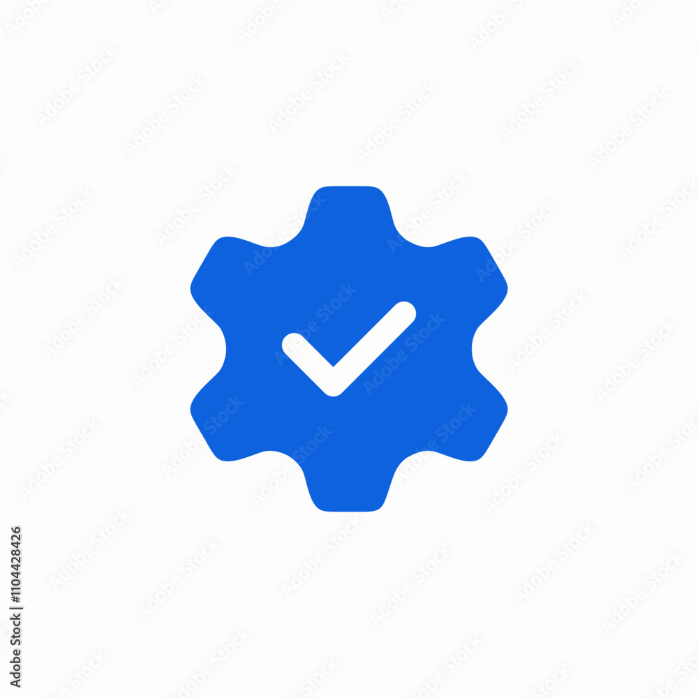 solid configuration check mark icon sign vector solid configuration check mark icon sign vector