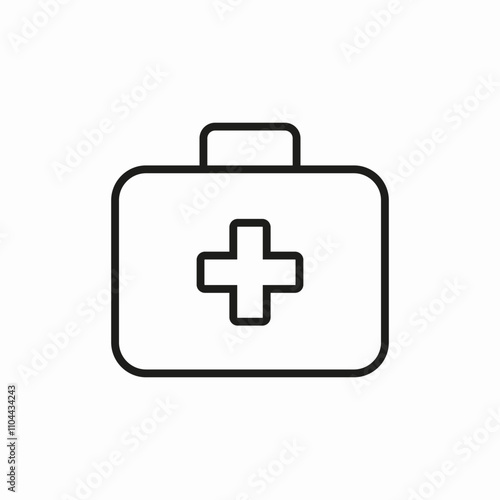 first aid kit icon sign vector