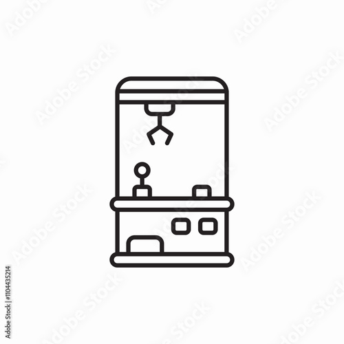 toy catch machine icon sign vector