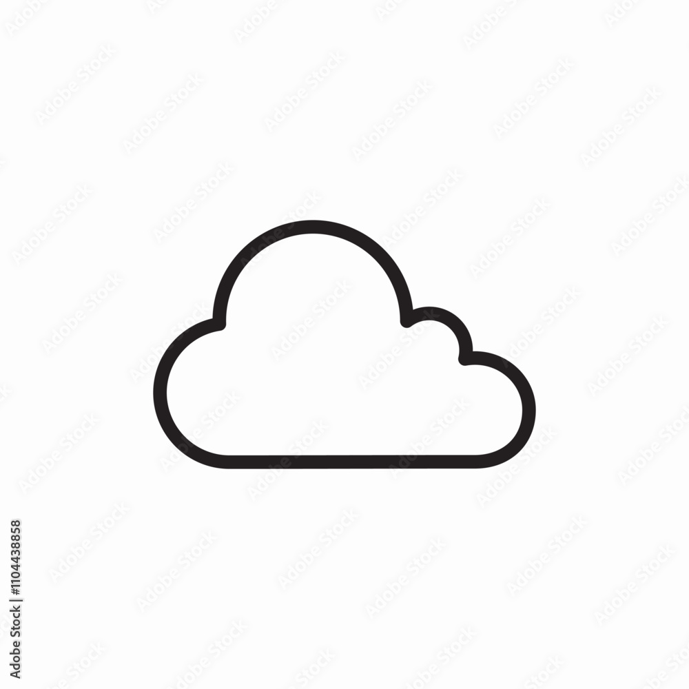cloud weather icon sign vector cloud weather icon sign vector