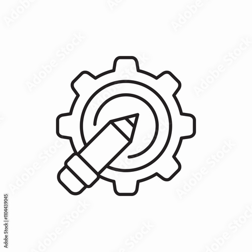 drawing settings icon sign vector