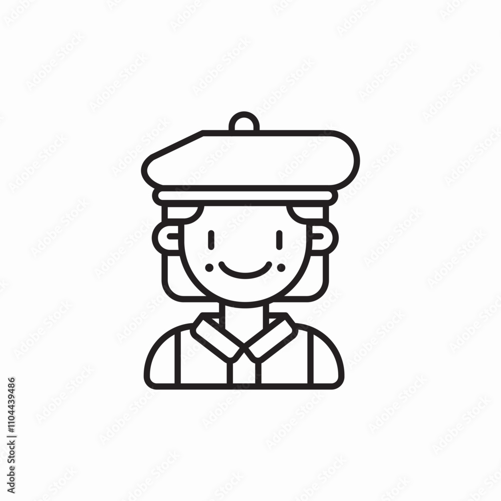 painter demale icon sign vector painter demale icon sign vector