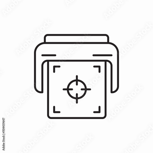 print size icon sign vector