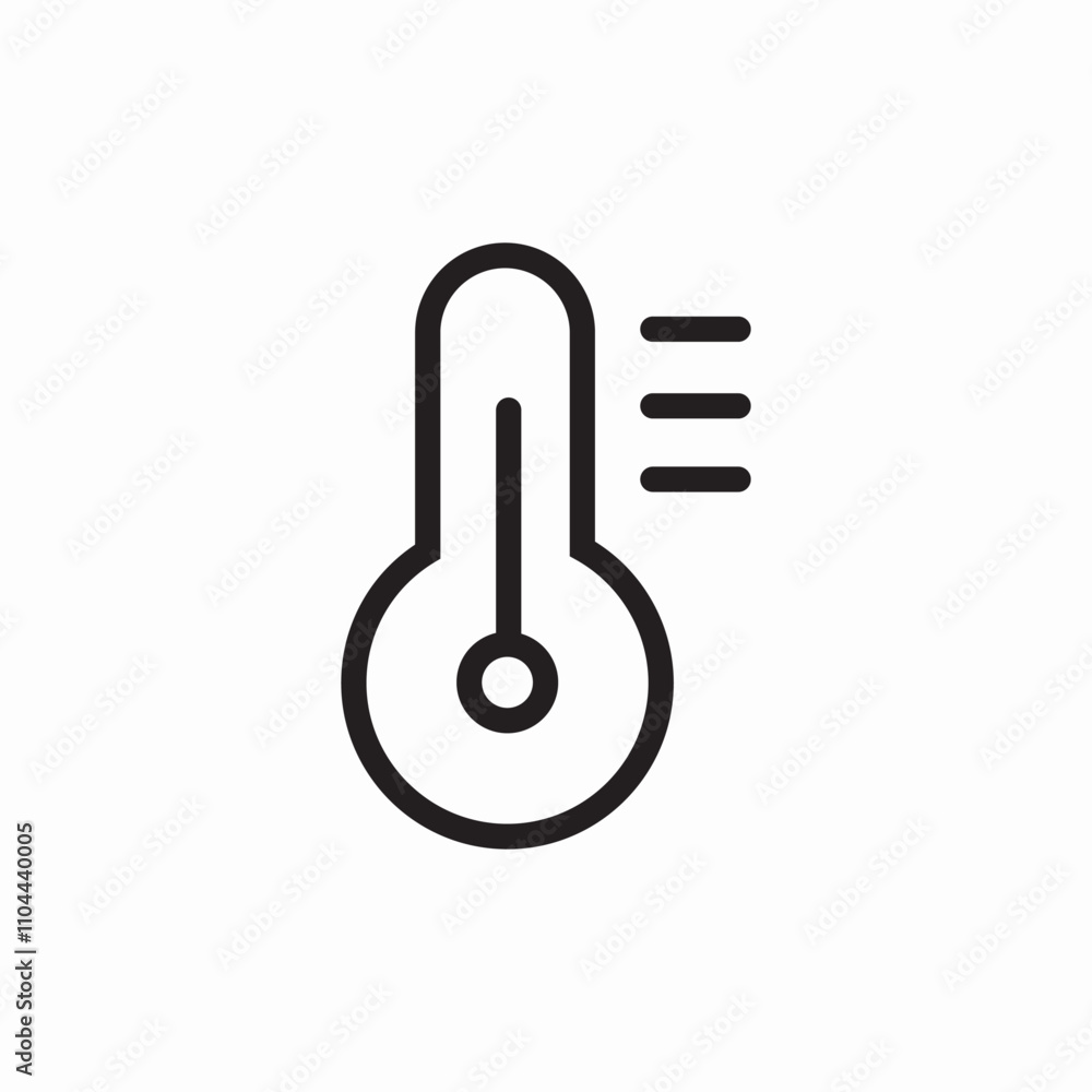 temperature thermometer icon sign vector temperature thermometer icon sign vector