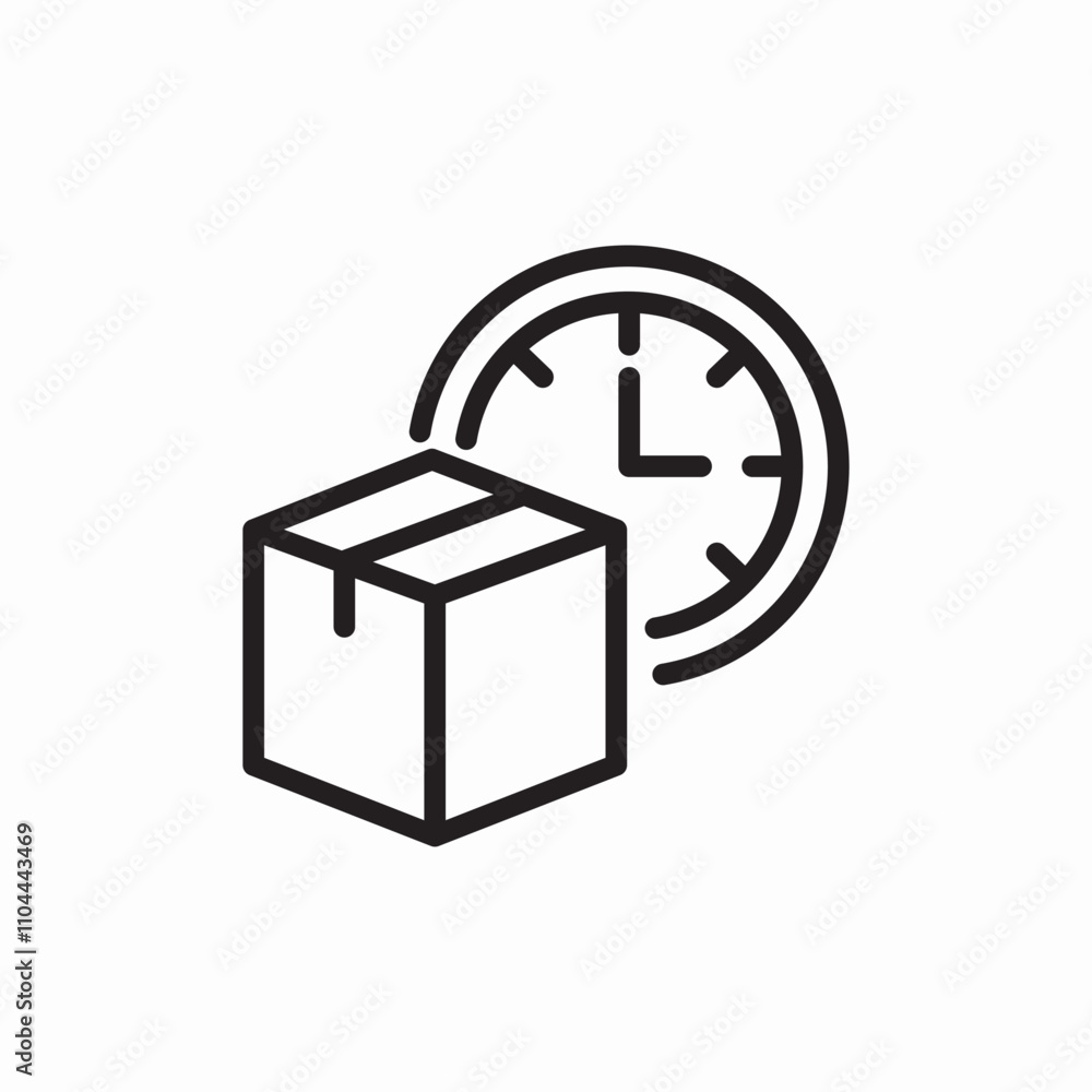 delivery time schedule icon sign vector delivery time schedule icon sign vector