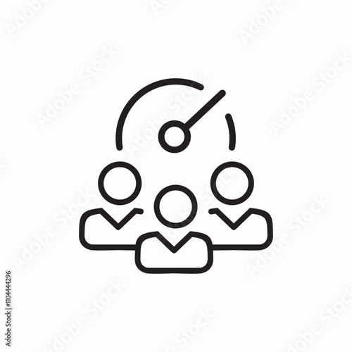 work time speed icon sign vector photo