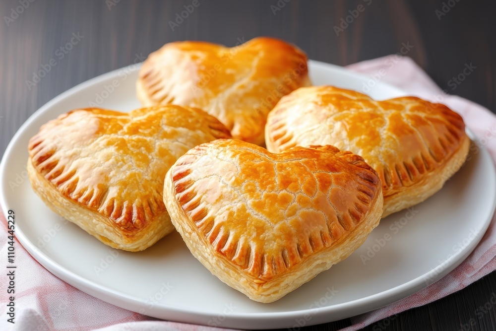 valentines day treats, heart-shaped pies with a golden crust, a tasty way to express love on valentines day valentines day treats, heart-shaped pies with a golden crust, a tasty way to express love on valentines day