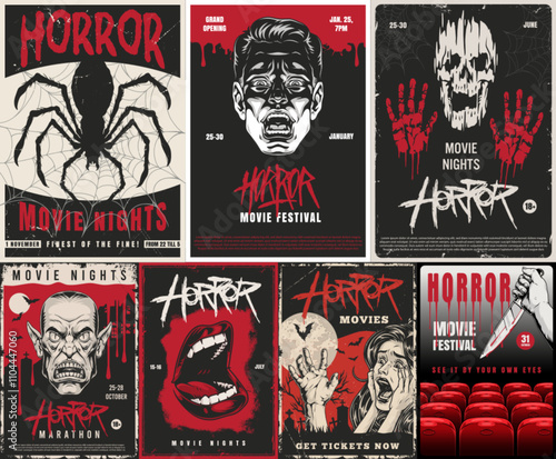 Horror fest promo materials collection