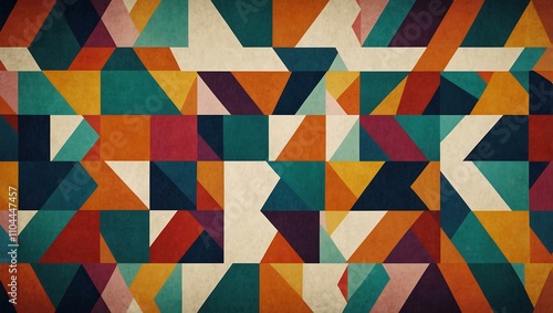 Wallpaper Mural Colorful abstract geometric design on a white background. Torontodigital.ca