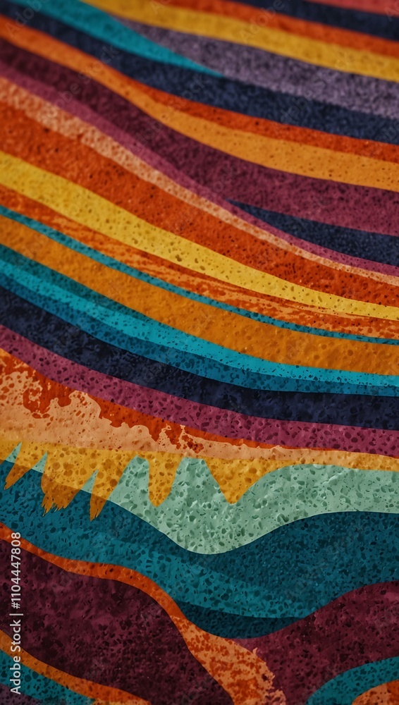 Colorful abstract patterns with bold textures. Colorful abstract patterns with bold textures.
