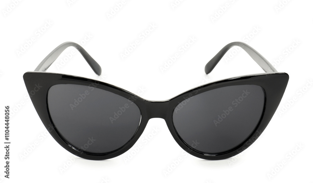 Stylish sunglasses isolated on white. Elegant accessory Stylish sunglasses isolated on white. Elegant accessory