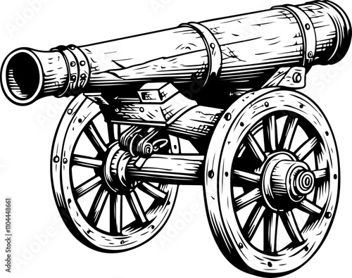 Vintage Cannon Illustration