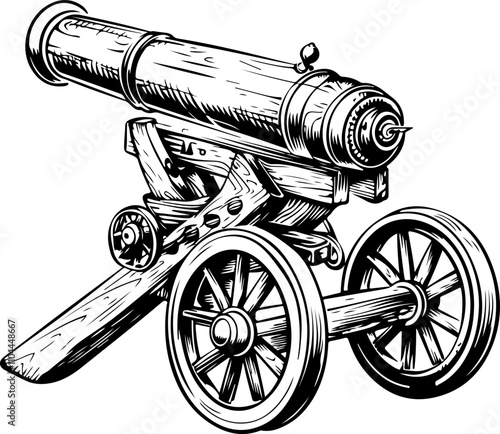 Vintage Cannon Illustration
