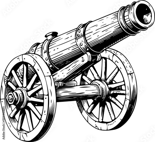 Vintage Cannon Illustration