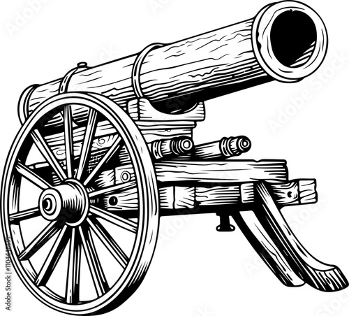 Vintage Cannon Illustration