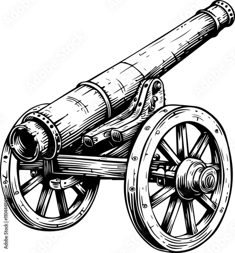 Vintage Cannon Illustration
