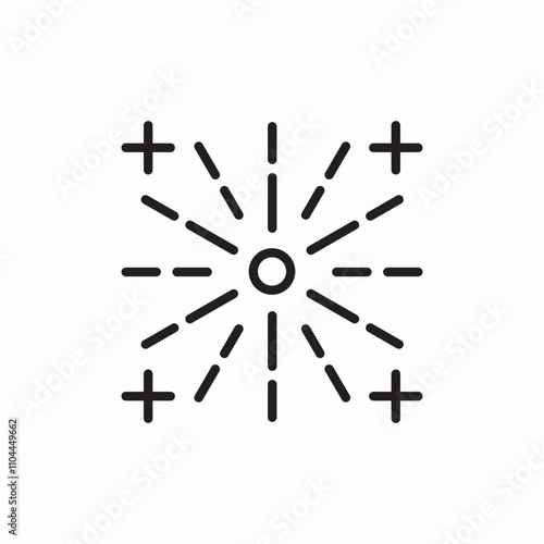 fireworks boom icon sign vector