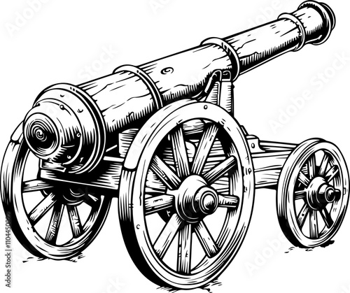 Vintage Cannon Illustration