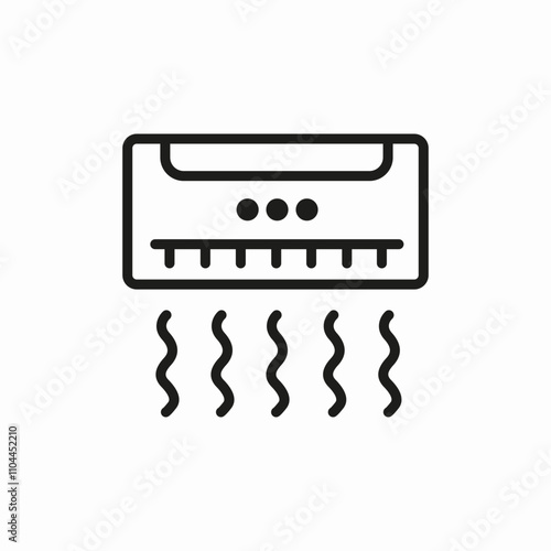 air conditioner icon sign vector
