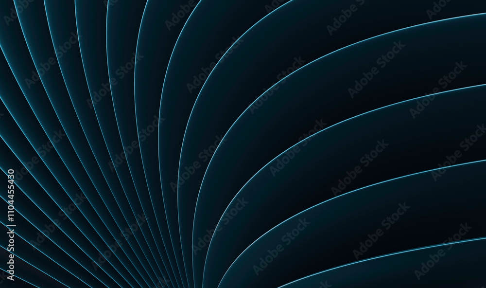 Naklejka premium Wave-like Abstract Art: Minimalist and Elegant