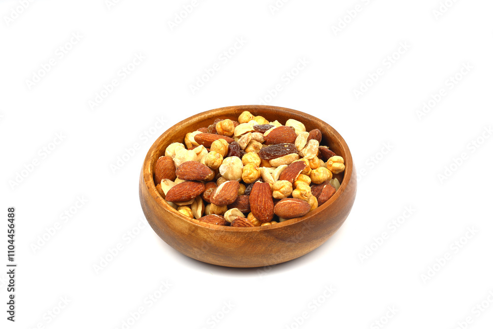 mixed nuts in bowl. Mix of various nuts on white background. mixed nuts in bowl. Mix of various nuts on white background.